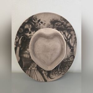 Engraved Catrina Adjustable Wide Brim Hat New